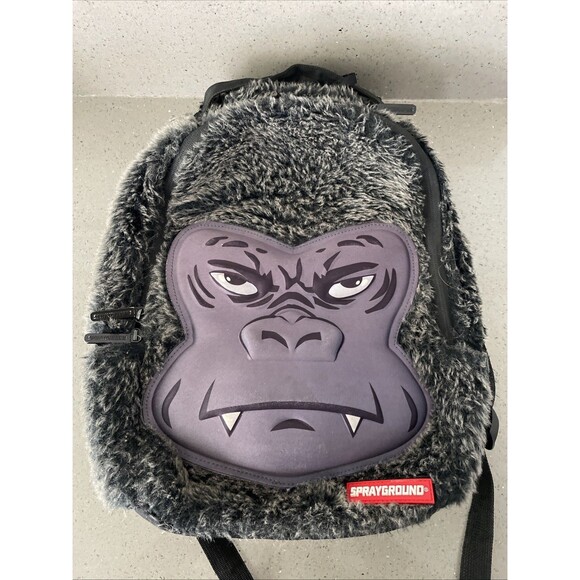 Sprayground Lil Gorilla Face Backpack Y2K Ape Rare Streetwear - Picture 1 of 16